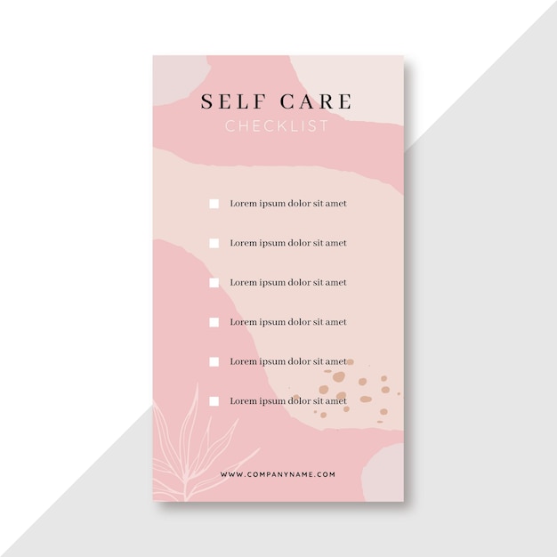 self care checklist school