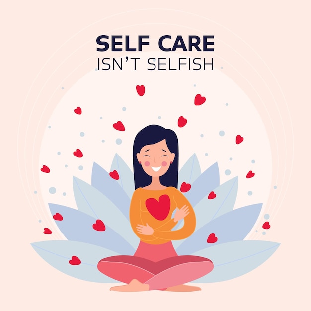 Self Care Poster 2869683 Vector Art At Vecteezy: Download Your Free ...