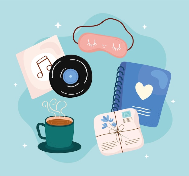 premium-vector-self-care-symbol-collection