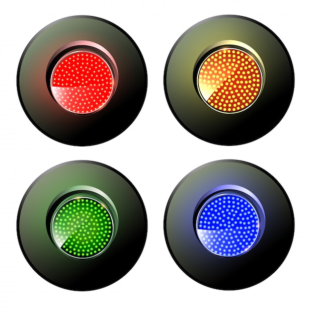 Premium Vector Semaphore Signal Traffic Train Lights