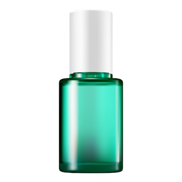 Download Premium Vector Serum Bottle Green Glass Cosmetic Packaging