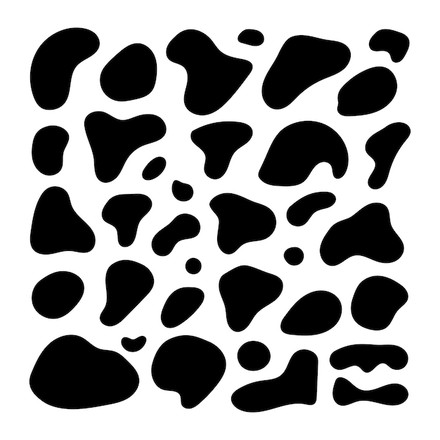 Premium Vector | Set of abstract organic shapes. organic blobs vector ...