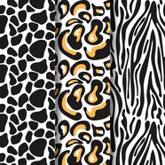 Free Vector Set Of Animal Print Seamless Pattern Template