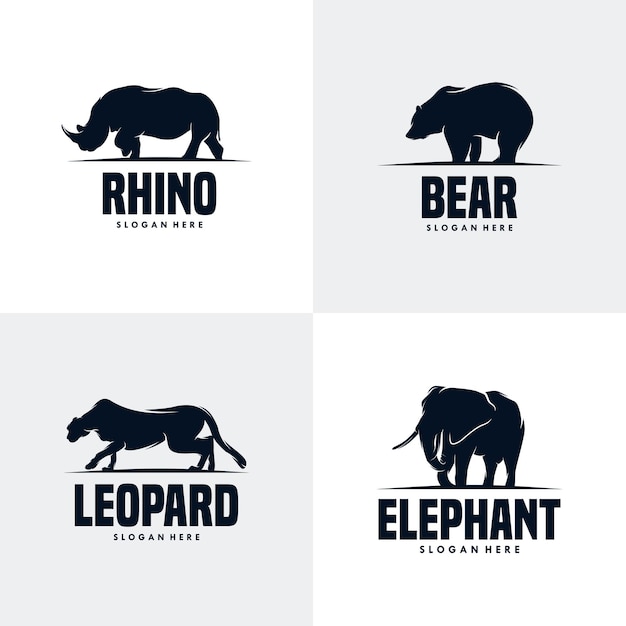 Download Premium Vector Set Of Animals Logo Design Template