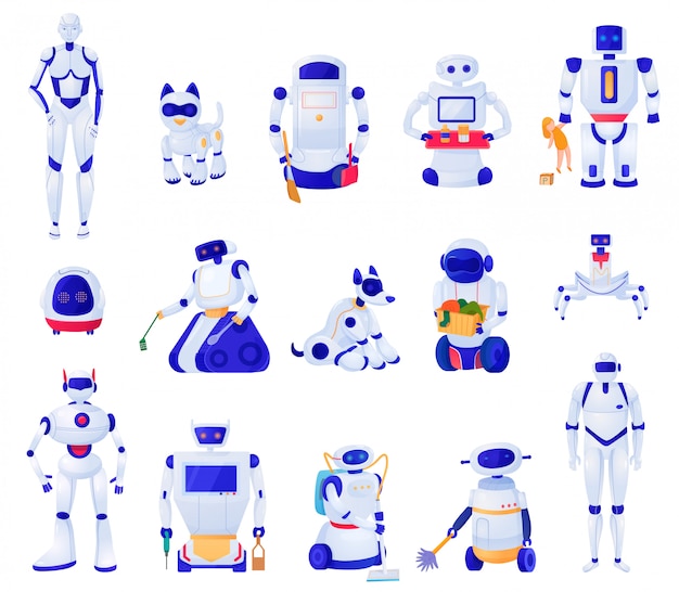 Download Free Set Of Artificial Intelligence Machines Of Various Shape Robots Use our free logo maker to create a logo and build your brand. Put your logo on business cards, promotional products, or your website for brand visibility.