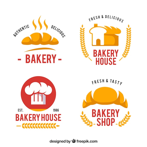 Download Free Set Of Bakery Logos For Company Free Vector Use our free logo maker to create a logo and build your brand. Put your logo on business cards, promotional products, or your website for brand visibility.