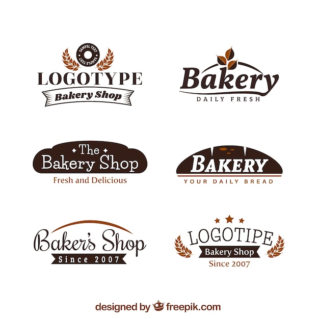 Download Free Download This Free Vector Set Of Bakery Logos Use our free logo maker to create a logo and build your brand. Put your logo on business cards, promotional products, or your website for brand visibility.