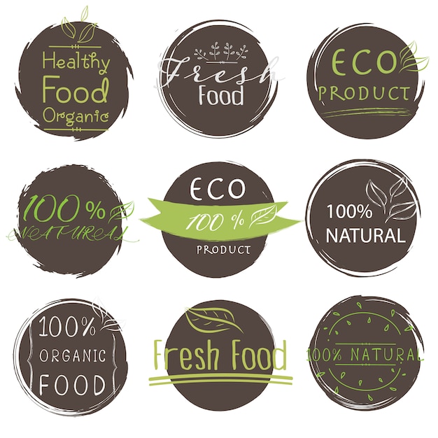 Download Free Set Of Banner Eco Product Natural Vegan Organic Fresh Healthy Use our free logo maker to create a logo and build your brand. Put your logo on business cards, promotional products, or your website for brand visibility.