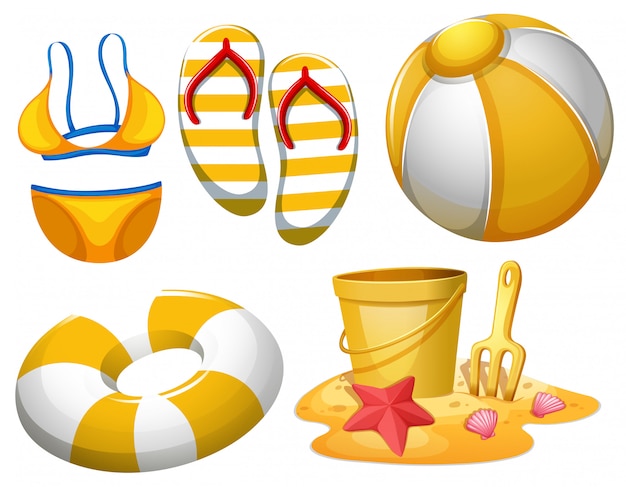 free-vector-set-of-beach-objects