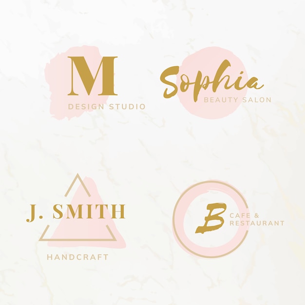 Download Free Set Of Beauty And Fashion Logo Design Vectors Free Vector Use our free logo maker to create a logo and build your brand. Put your logo on business cards, promotional products, or your website for brand visibility.