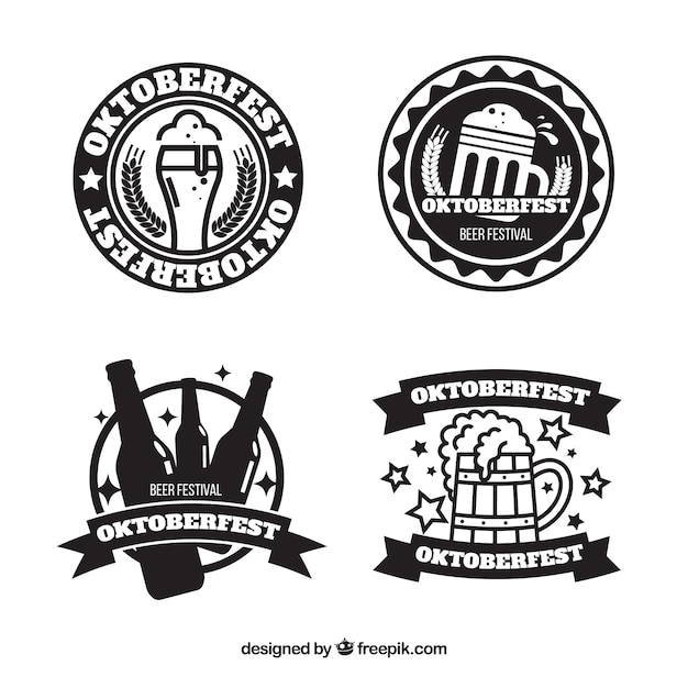 Download Free Set Of Beer Festival Logos Free Vector Use our free logo maker to create a logo and build your brand. Put your logo on business cards, promotional products, or your website for brand visibility.