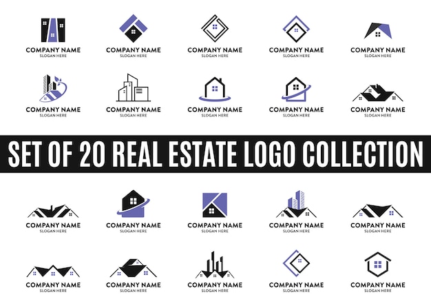 Download Free Set Of Best Real Estate Logo Collections Premium Vector Use our free logo maker to create a logo and build your brand. Put your logo on business cards, promotional products, or your website for brand visibility.