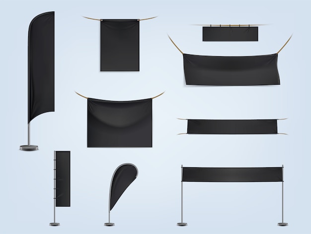Download Free Banner Mockup Vectors 5 000 Images In Ai Eps Format PSD Mockup Templates