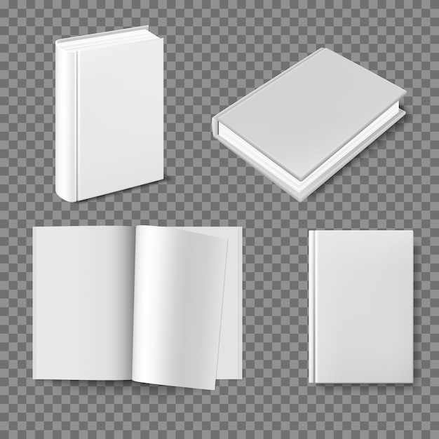 set-of-blank-book-cover-template-premium-vector