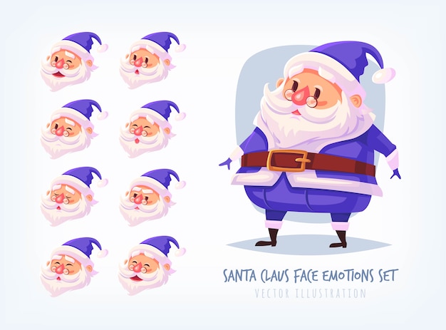 santa claus blue suit