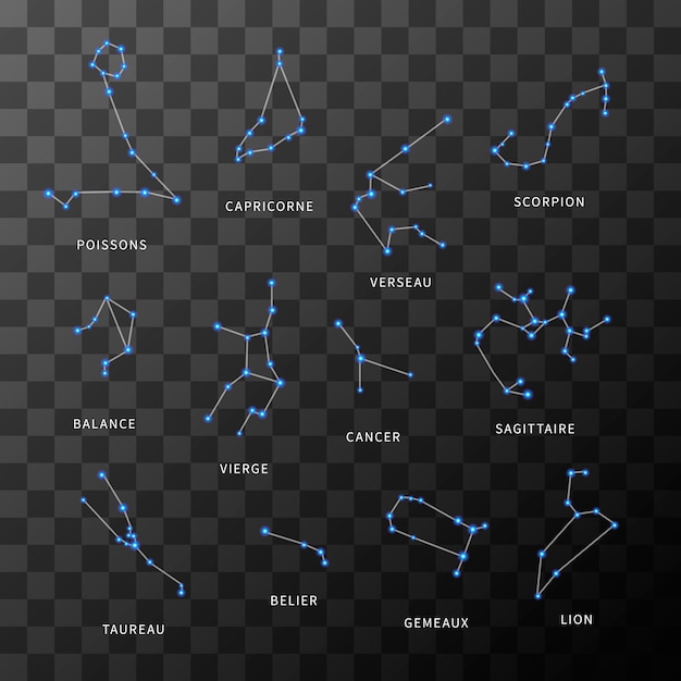 Download Free Set Of Bright Zodiac Constellations On Transparent Background Premium Vector Use our free logo maker to create a logo and build your brand. Put your logo on business cards, promotional products, or your website for brand visibility.