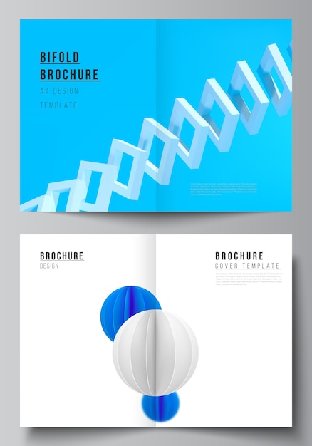 Premium Vector | Set of brochures