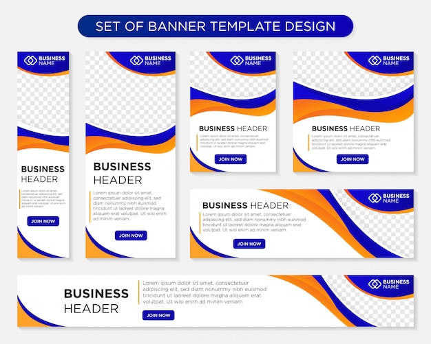 Download Free Set Of Business Banner Template Design Different Format Sizes Use our free logo maker to create a logo and build your brand. Put your logo on business cards, promotional products, or your website for brand visibility.