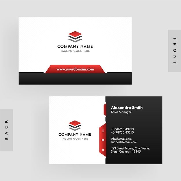 Premium Vector | Set of business card template layout