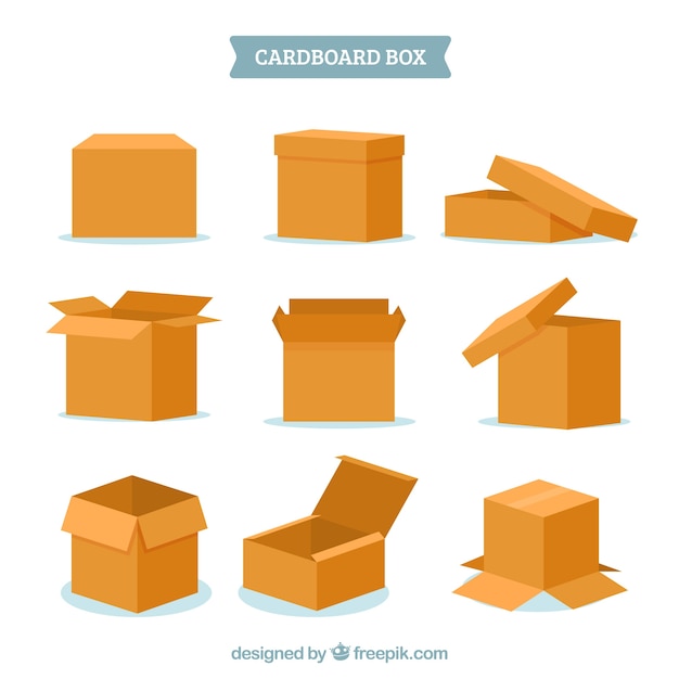 box illustration vector free download