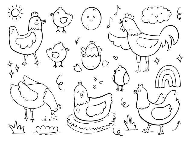 Featured image of post Cartoon Hen Drawing For Kids : Art supplies marker paper colored …
