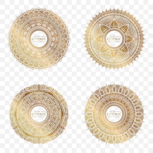 Premium Vector | Set of circle mandala design