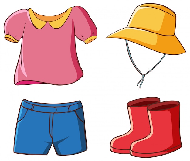 Set of clothes | Free Vector