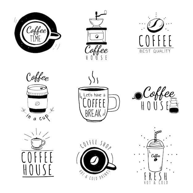 Download Free Download This Free Vector Set Of Coffee Shop Logos Vector Use our free logo maker to create a logo and build your brand. Put your logo on business cards, promotional products, or your website for brand visibility.