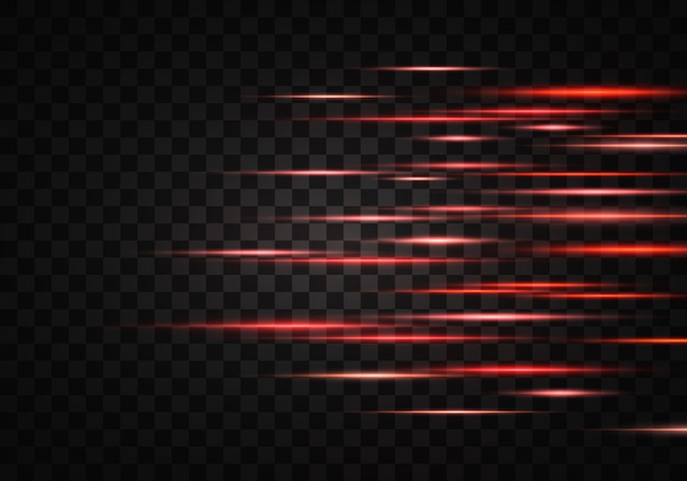 Premium Vector | Set of color horizontal rays, lens, lines. laser beams ...