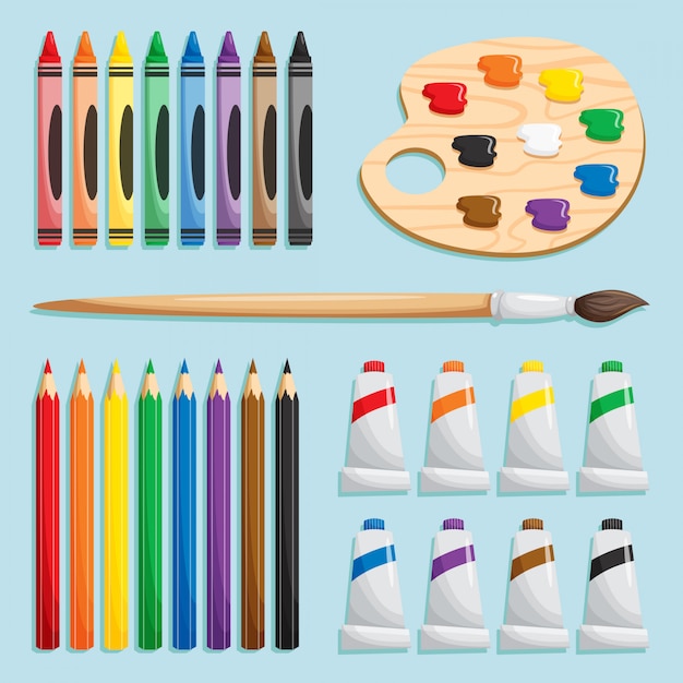 Types Of Coloring Materials