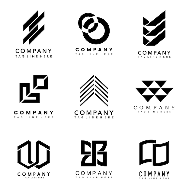 Download Free Download Free Set Of Company Logo Design Ideas Vector Freepik Use our free logo maker to create a logo and build your brand. Put your logo on business cards, promotional products, or your website for brand visibility.