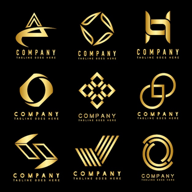 Download Free Set Of Company Logo Design Ideas Free Vector Use our free logo maker to create a logo and build your brand. Put your logo on business cards, promotional products, or your website for brand visibility.