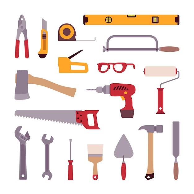 Download Premium Vector | Set of construction tools