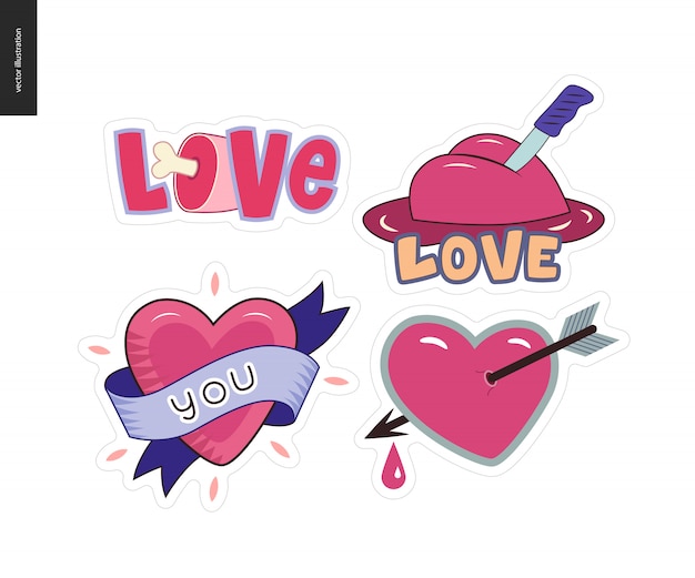 Download Free Set Of Contemporary Girlie Love Letter Logo Premium Vector Use our free logo maker to create a logo and build your brand. Put your logo on business cards, promotional products, or your website for brand visibility.