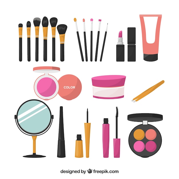 Set of cosmetics | Free Vector