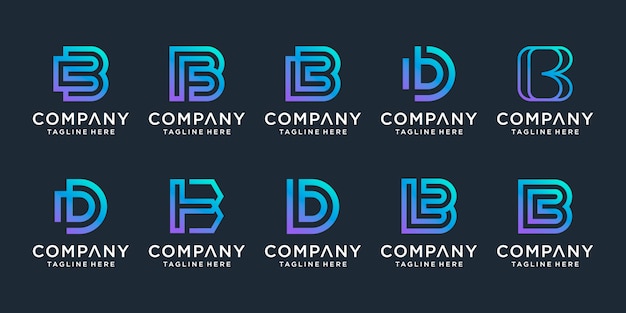 Download Free Set Of Creative Letter B Logo Design Inspiration S For Business Use our free logo maker to create a logo and build your brand. Put your logo on business cards, promotional products, or your website for brand visibility.