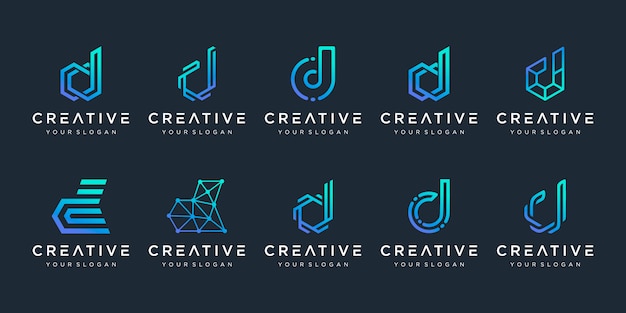 Download Free Set Of Creative Letter D Logo Design Template Logotypes For Use our free logo maker to create a logo and build your brand. Put your logo on business cards, promotional products, or your website for brand visibility.