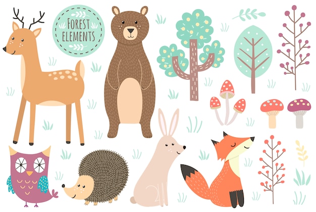 Forest Animals Clipart Images Free Vectors Stock Photos Psd