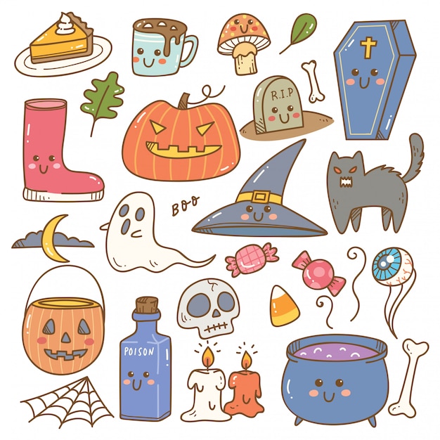 doodle halloween