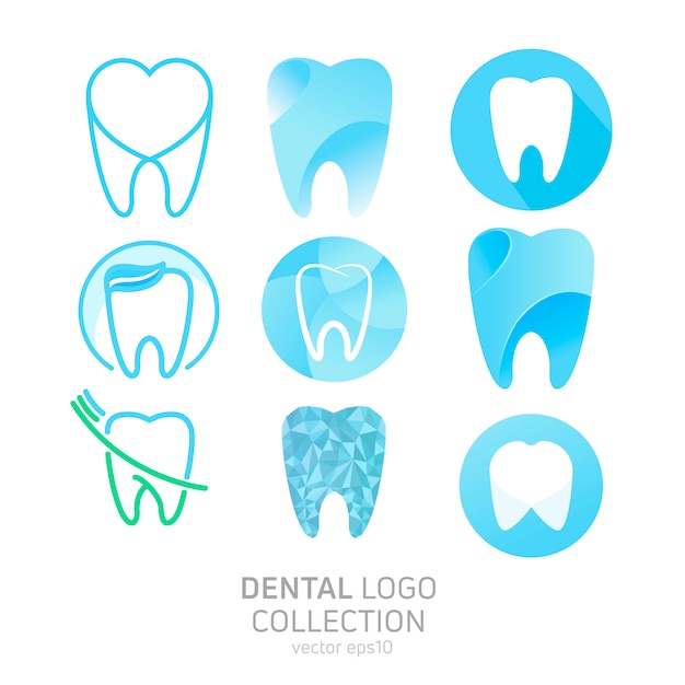 Download Free Download Free Set Of Dental Clinic Logo Vector Freepik Use our free logo maker to create a logo and build your brand. Put your logo on business cards, promotional products, or your website for brand visibility.