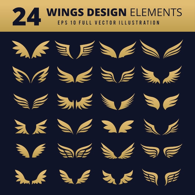 Download Free Set Of Design Elements Design For Icon And Wing Logo Premium Vector Use our free logo maker to create a logo and build your brand. Put your logo on business cards, promotional products, or your website for brand visibility.