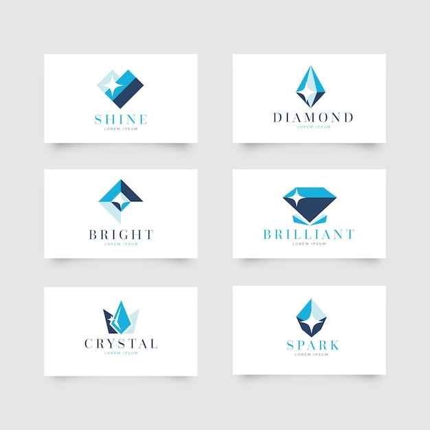 Download Free Download This Free Vector Set Of Diamond Logos For Company Use our free logo maker to create a logo and build your brand. Put your logo on business cards, promotional products, or your website for brand visibility.