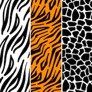 Free Vector Set Of Different Animal Print Patterns