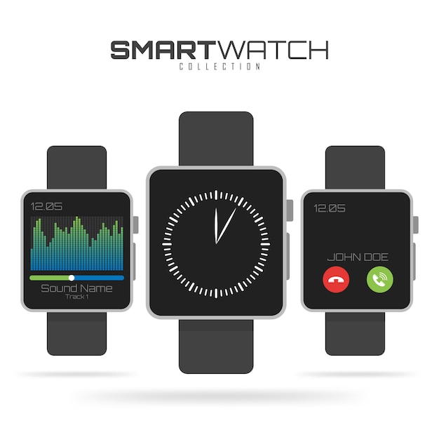 premium-vector-set-of-different-types-of-smart-watches