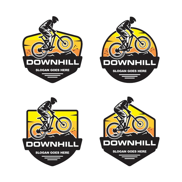 Download Free Set Of Downhill Logo Template Premium Vector Use our free logo maker to create a logo and build your brand. Put your logo on business cards, promotional products, or your website for brand visibility.