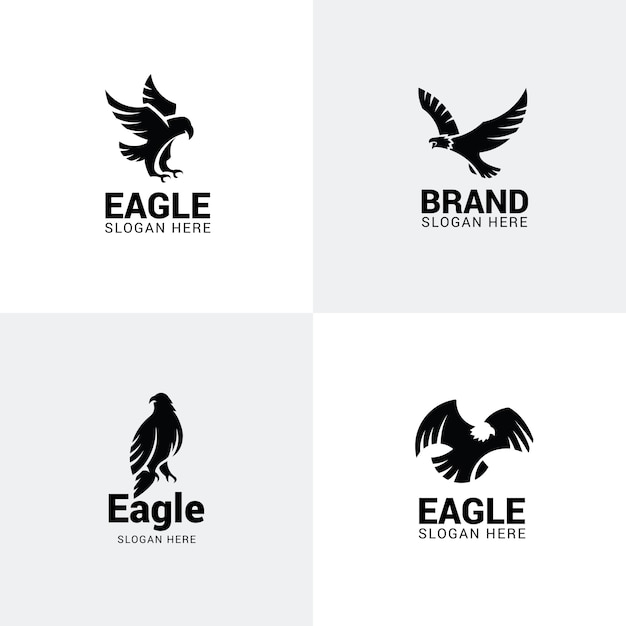 Download Free Set Of Eagle Logos Premium Vector Use our free logo maker to create a logo and build your brand. Put your logo on business cards, promotional products, or your website for brand visibility.