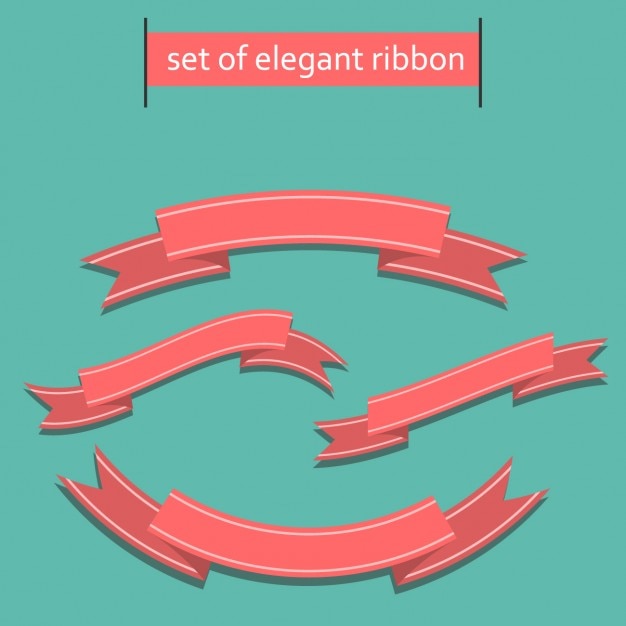 Free Vector Set Of Elegant Ribbons