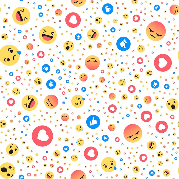 Premium Vector | Set emoji like social icon button for expressing ...