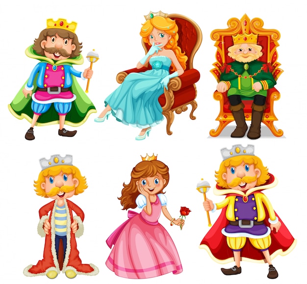 Free Vector | Set of fantasy cartoon character