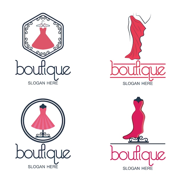 Download Premium Vector | Set of fashion and boutique logo and ...